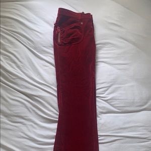 Red velvet guess jeans